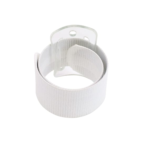 JAM Paper Tuxedo White Slaplet Bracelets Bulk Pack, 12ct.